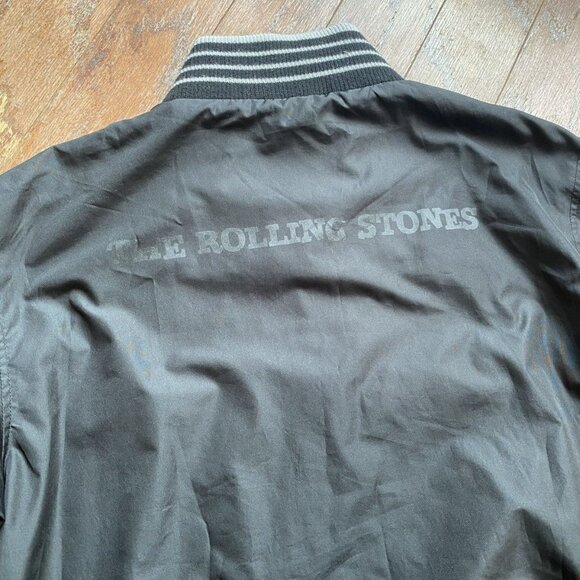 The Rolling Stones Windbreaker Zip Up Jacket Black Medium - Picture 3 of 5